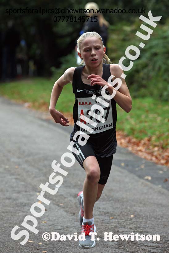 Girls under-13s ERRA Road Relays, Sutton Coldifield, Birmingham. Photo: David T. Hewitson/Sports for All Pics